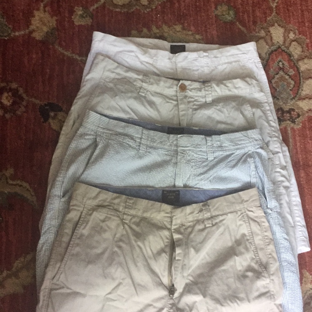 4 pair J Crew "Club Shorts"